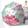 1pc Hello Kitty Floral Party Umbrella with Plastic Handle,Suitable for All Seasons Home Travel Outdoor UmbrellaSanlio356