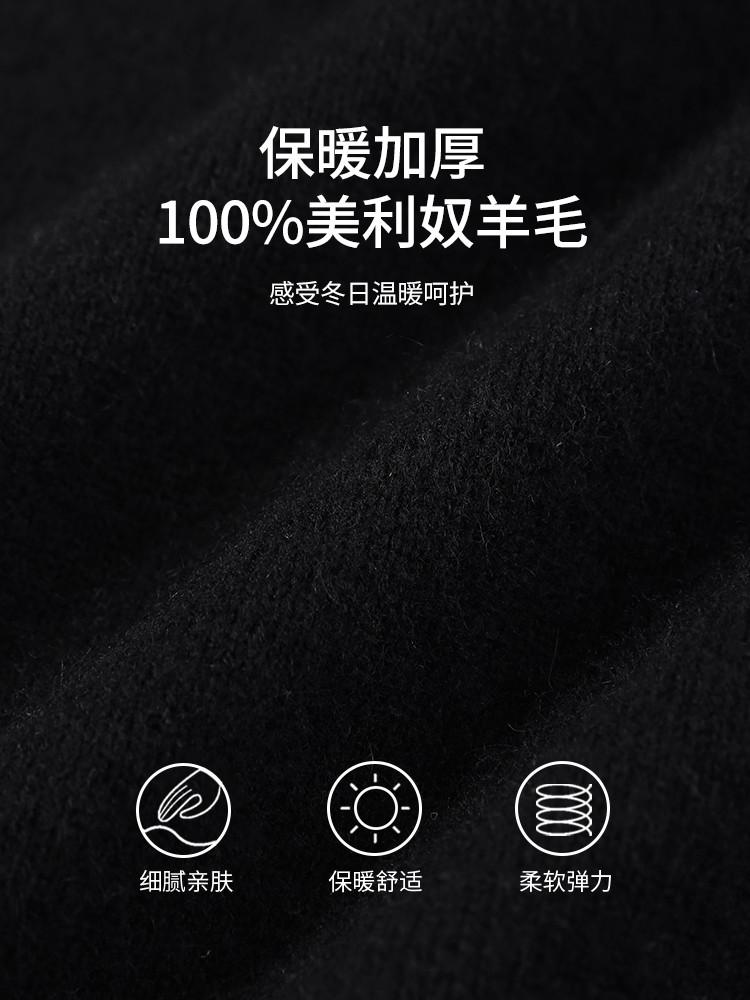 [100% Sheep Wool] Old Money Style Jacquard Knitted Sweater Men's Autumn Fashion Casual Wool Cardigan Coat