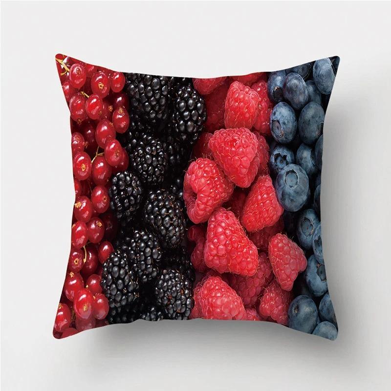

Различные Фрукты Клубника Принт Наволочки Украшения для автомобиля Офис Гостиная Дома Наволочки 50x50cm