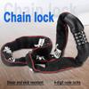 Bike Lock Chain,4 Digit Combination Heavy Duty Anti-Theft Bicycle Chain Lock,Security Resettable Bike Locks for Scooter,Doore,et