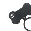 1Pc Abstract Dog Footprint Keychain Name And Text Tags Cat Dog Id Tag Name With Cute Symbols Bone Shaped Pet Nameplate