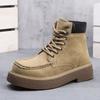 Outdoor Casual Autumn and Winter Popular Men's  New Kick Not Rotten Thick-soled Hiking Shoes Rhubarb Boots