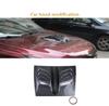Universal Car Exterior Hood Vent Scoop Cover  Air Intake Trim Carbon Fiber Look