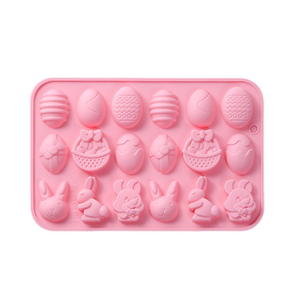 DIY Egg Shaped Easter Egg Mold Bunny Baking Tool Cookies Mold Handmade Silicone Cake Mold Easter