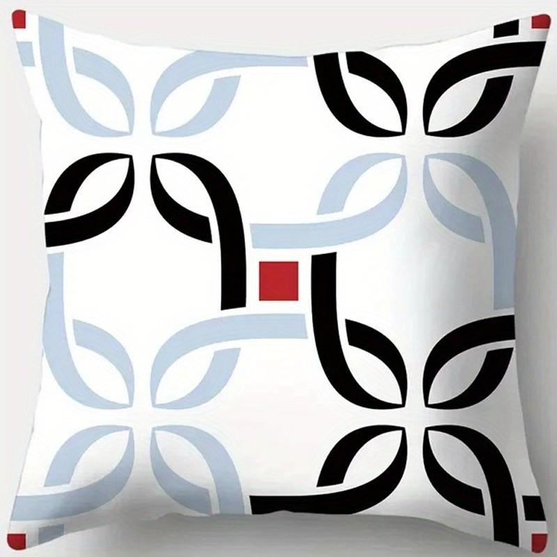 Geometric Abstract Patterned Pillow Covers Pattern Cushion Cover Suitable for Sofa Bedroom Car Pillow Cover