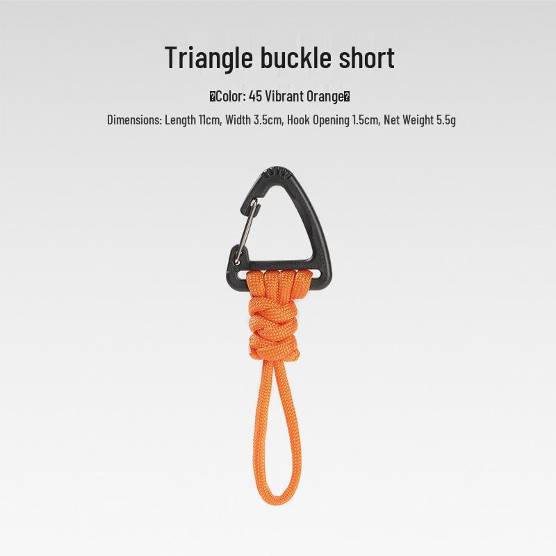 Sju-strängad Paracord Nyckelring Lanyard: Anti-förlust, Utomhuscamping, Multifunktionell med Karbinhake & Snabbspänne.