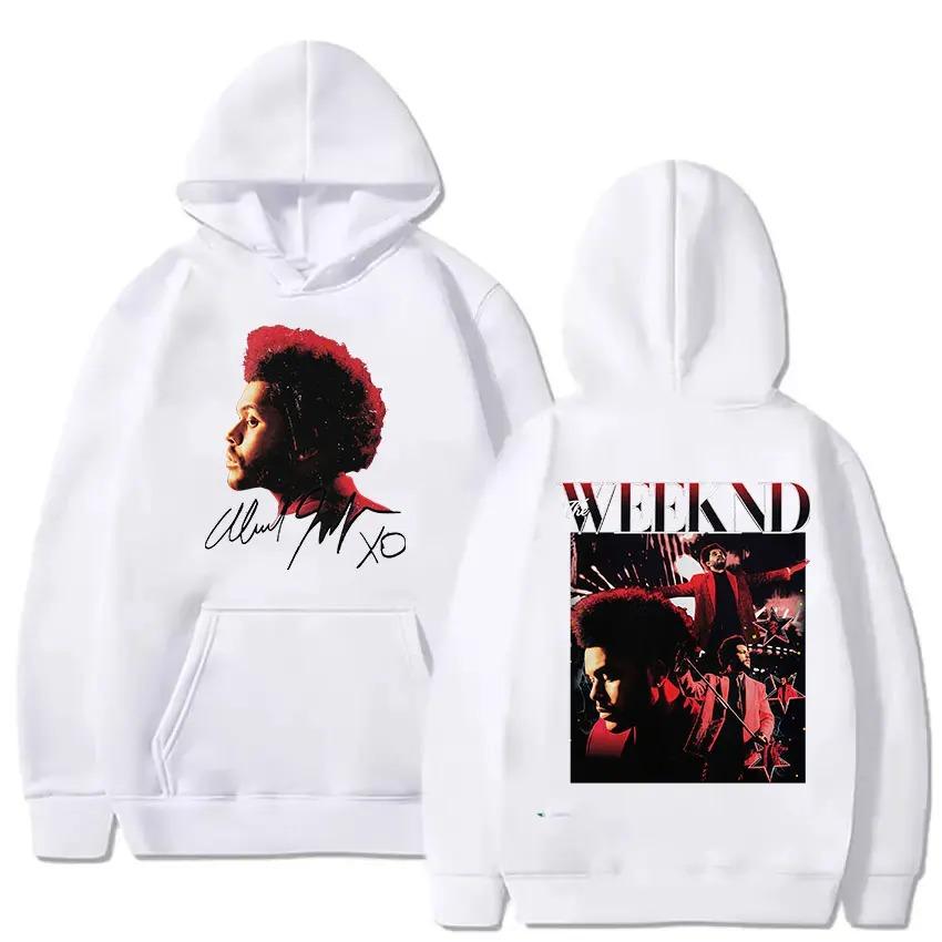

Rapper The Weeknd Album 2026 Hoodie Men s Fashion Vintage Long Sleeve Oversized Sweatshirt Hip Hop Pop Music Clothing Hooded 4XL чёрный