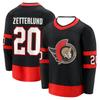 Koszulka hokejowa Ottawa Senators Czarna/Czerwona z długim rękawem Ubrania dla fanów i kolekcjonerów Nadruki 3D Koszulka z długim rękawem Koszulka z dekoltem V