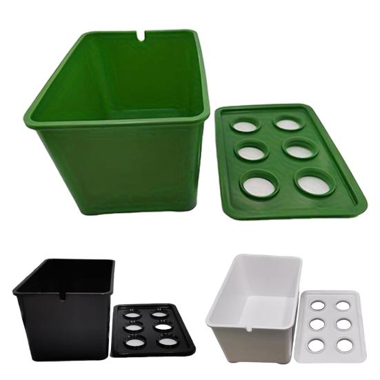 Hydroponic Grow Box 6-Hole Planting System Home Herb Planter Vegetable Cultivation Kit for Indoor Gardening