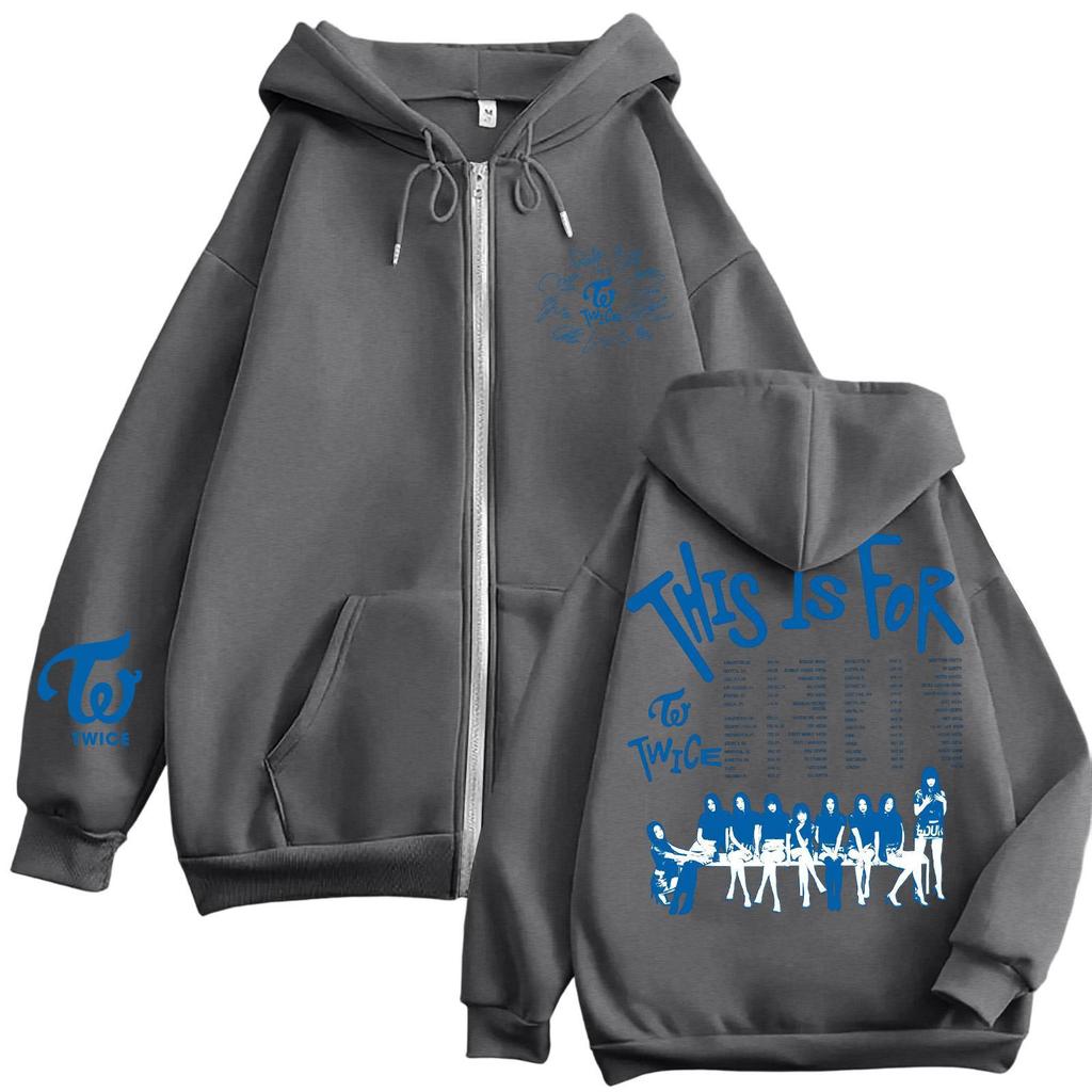 Damen Casual Mode Bedrucktes Langarm-Kapuzensweatshirt mit Reißverschluss