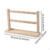 Earring Display Stand for Selling with Hooks Stable Sturdy Wood Rack Bracelets