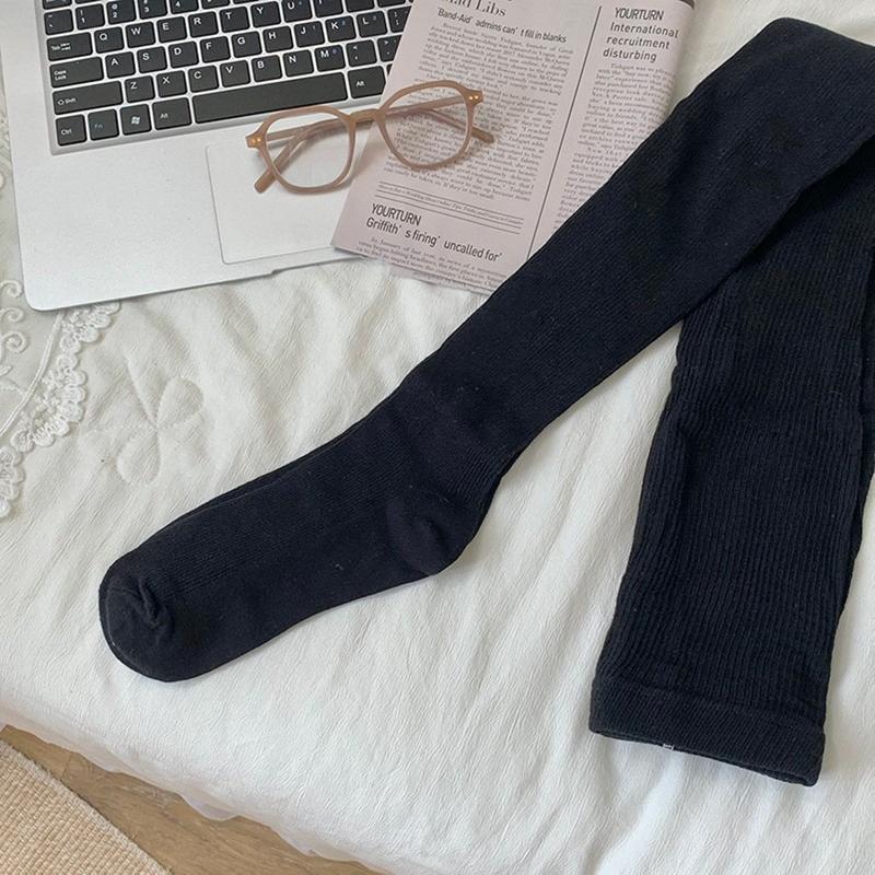 6 Colors Winter Pantyhose Women Fashion Korean Style Wool Catton Warmer Tights Slim Leg Stretch Bottom Thigh Stockings Girls