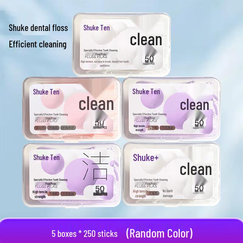 Shuke Classic Dental Floss Picks, 180 Count