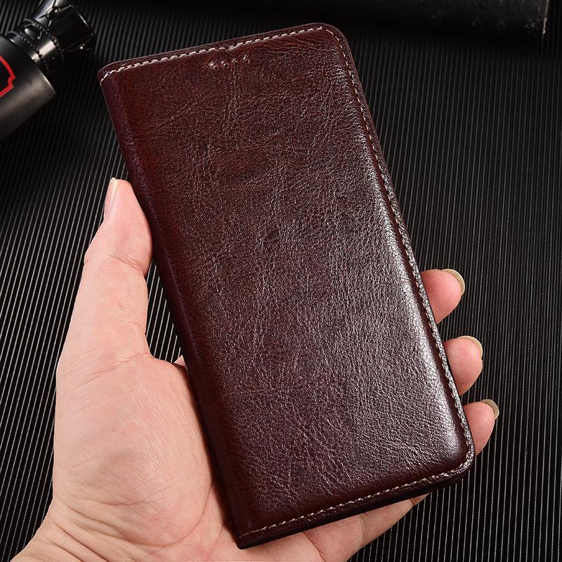 Crazy Horse Äkta Läder Fodral Med Lock För Samsung Galaxy A10 A20 A30 A40 A50 A70 A80 A90 Telefon Plånbok Fodral