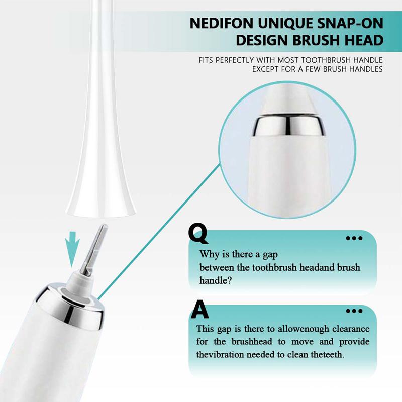 1pcs Replacement Electric Toothbrush Heads PP POM and Soft Bristles