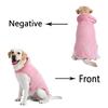 Warm Pet Clothes Adjustable Soft High Neck Puppy Apparel Winter Thicken Fleece Reversible Jacket Coat For Large Dogs Labradors