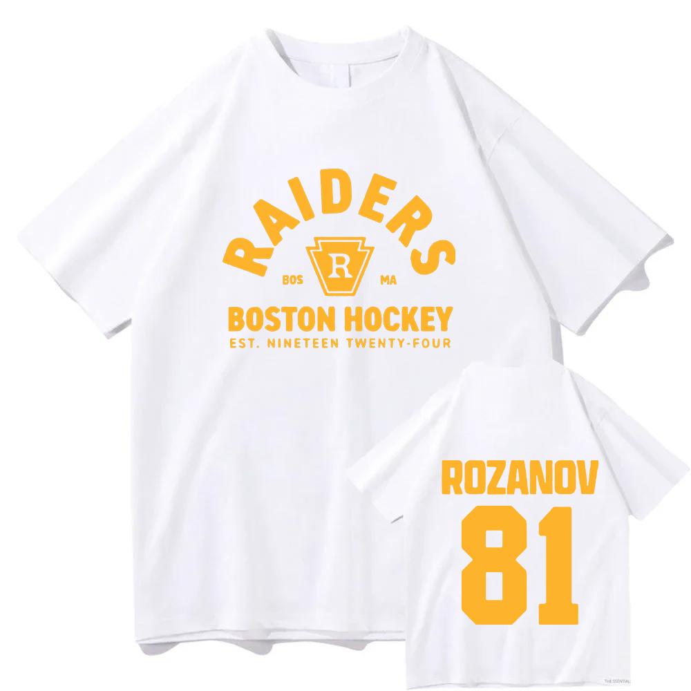 TV Heated Rivalry Llya Rozanov 81 Boston Raiders Tee Women Men Clothing Short Sleeve Cotton Fashion T-shirt Graphic Print TShirt