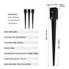 Fence Post Anchor Ground Spike, 4 Pack 36 X 4 X 4 Inches Outer Diameter (Inner Diameter 3.5 X3.5 Inches), Metal Black Powder Coated Post Stake Ground,