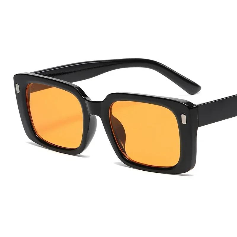 Retro Classic Square Sunglasses For Women Men Stylish Minimalist Female Male Fashion Glasses