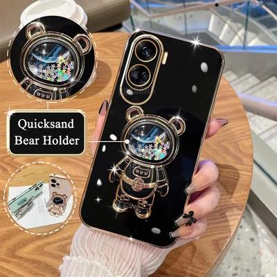 Honor90lite Glitter Quicksand Custodia per placcatura per Huawei Honor 90 Lite 90lite 70 Pro X7a X8 X8a 4g 5g Cover in silicone