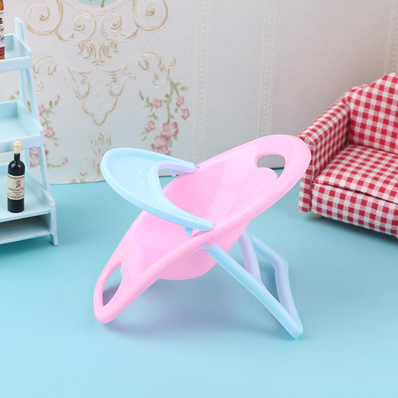 1 Uds 1:12 modelos de sillas para comer para bebés en miniatura para casa de muñecas, accesorios de juguete para niños