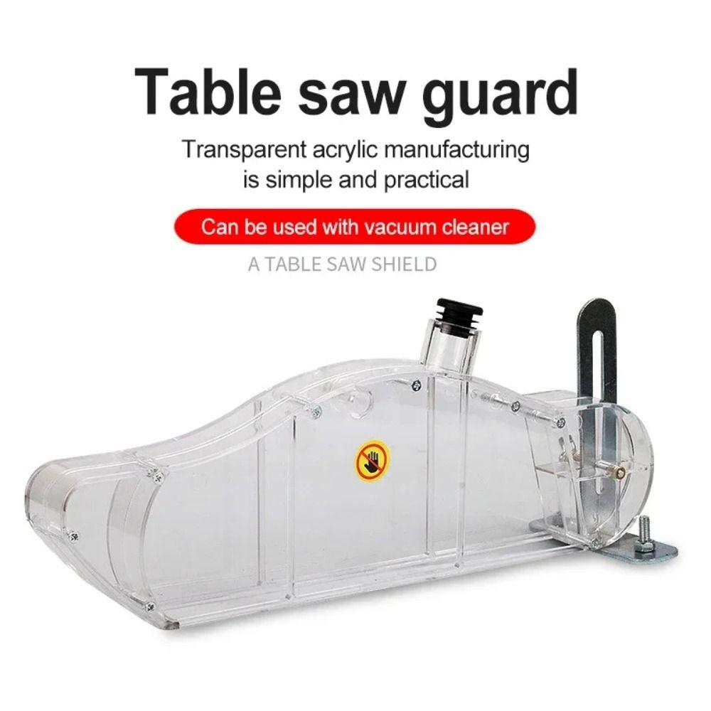 

Transparent Table Saw Protective Cover Anti-Dust Dust Guard Support for Electric Circular Saw Style 2