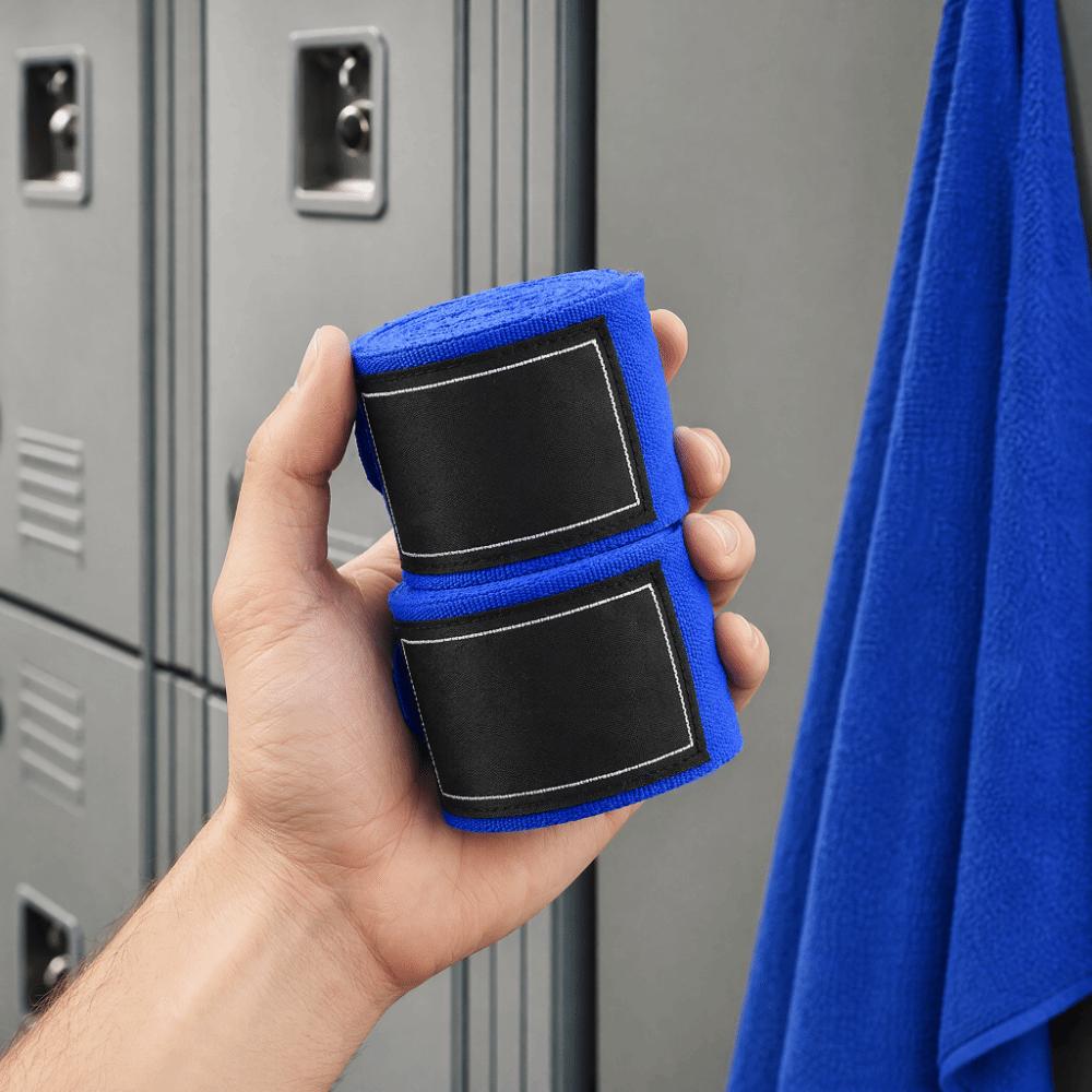 2pcs Cotton Material Boxing Hand Wraps Blue Color Blue Boxing Hand Wraps MMA Sparring