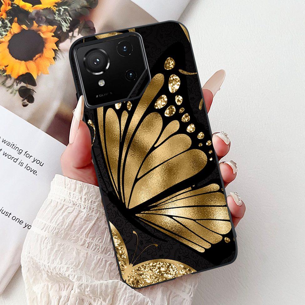 For Asus ROG Phone 9 Pro Back Cover For Asus ROG Phone 9 Case Silicone Cute Cat Luxury Love Funny Painted Shockproof Bumper