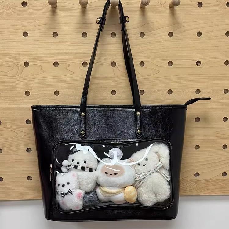 

Новая универсальная студенческая сумка-тоут на плечо большой вместимости, летняя прозрачная сумка для женщин