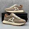 2025 Spring and Summer New Men's Thick Bottom Comfortable Lace Up Sports Shoes Vulcanized Shoes Men's Casual Running Shoes