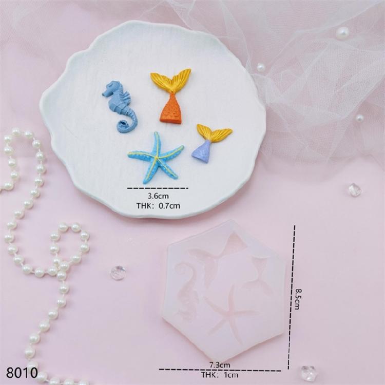Multipurpose Silicone Craft Mold with Starfish Shell Design Perfect for Candle Soap Resin Art Craft Enthusiasts