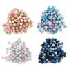 200pcs Pearl Beads Color Pearlized Gradient Bayberry Shaped Bubble Beads with Hole for DIY Jewelry M