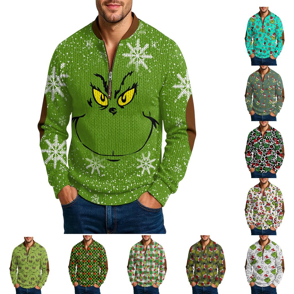 Men'S Outdoor Zipper Long Sleeved Sportswear Casual Sweatshirt