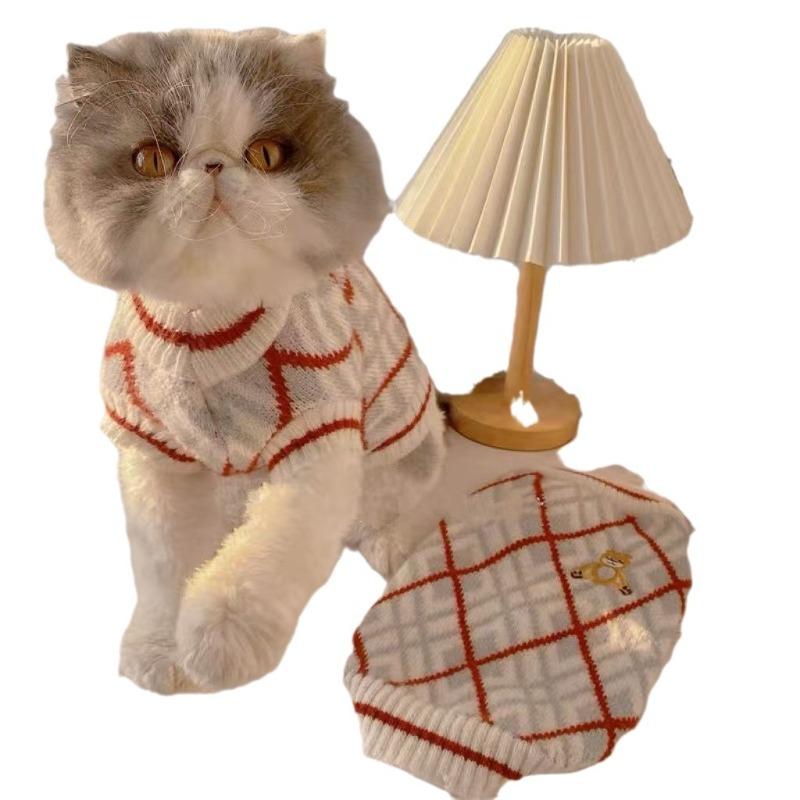 Bear diamond sweater original college autumn winter warm pet cat clothes dog cuter than bear
