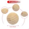 5x Wooden Balls for Crafts and DIY Projects No Hole 70mm Diameter Ornaments Decor Unpainted