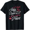 A Super Cotton Men Radio DJ Stole My Heart Valentines Day T Shirt