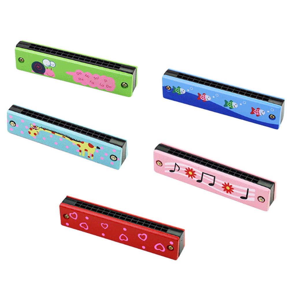 Buy 1Piece Children Education Wooden Music Toys Funny Harmonica Blow