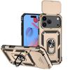 Magnetic Ring Shockproof Armor Stand Holder Case For iphone 17 Pro Max iphone17 Air 5G Slide Camera Protection Cover
