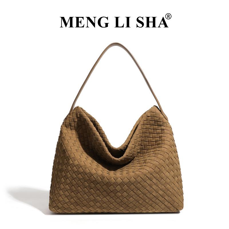 New large-capacity tote bag, hand-woven bag, light luxury and high-end shoulder messenger bag, trendy handbag.