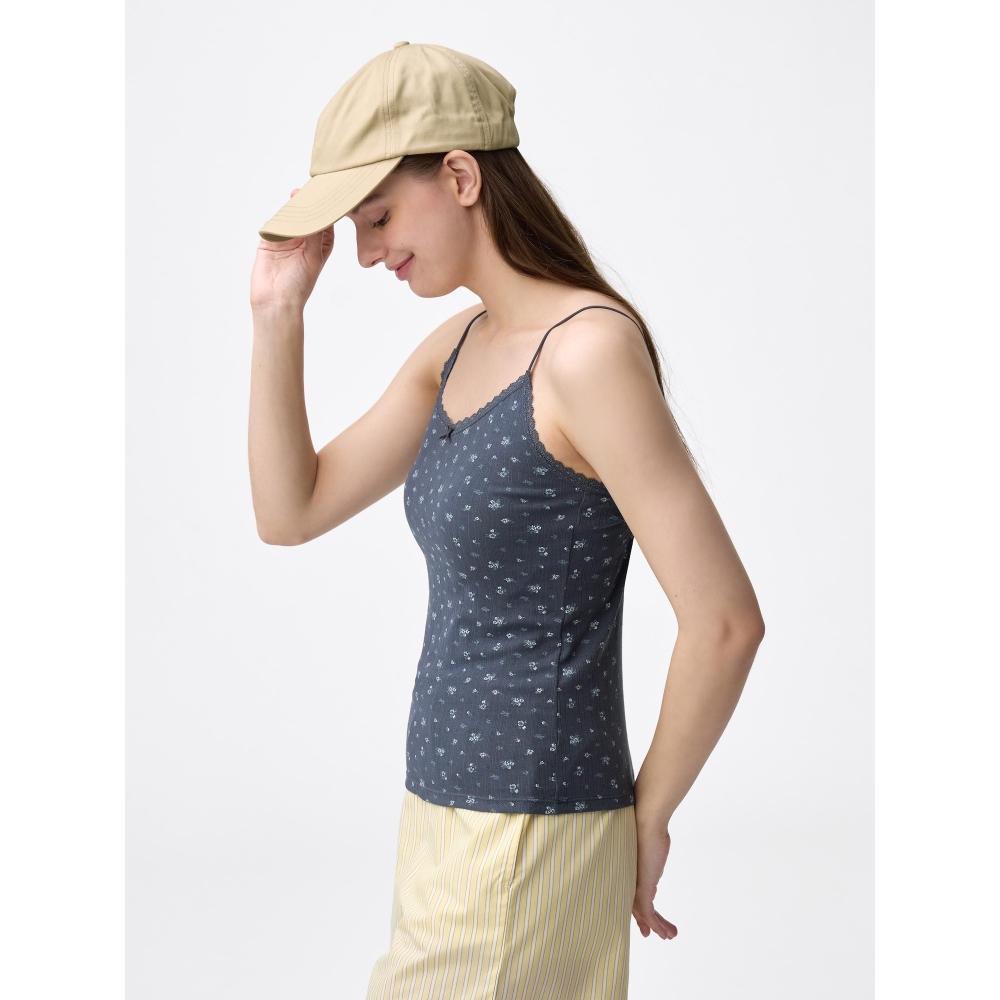 GU by Uniqlo Cotton Blend Camisole  Dry   Flower 