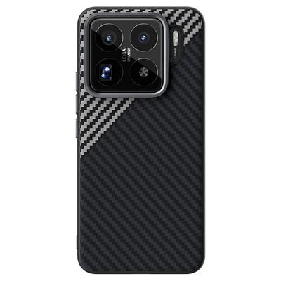 ABEEL For Xiaomi 15S Pro Magnetic Case Carbon Fiber Texture Back Cover