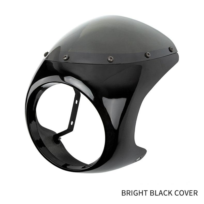 7 Inch Headlight Shade Fairing Motorcycle Front Headlight Cover Universal Retro Waterproof Fairing Racer Modification Accessory