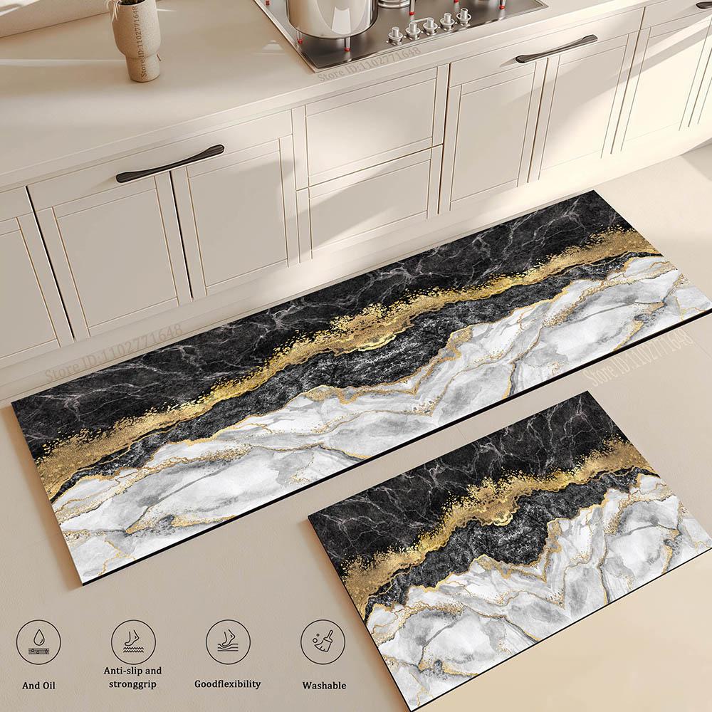Moderne Keukenmat Huis Hal Entree Deurmat Woonkamer Slaapkamer Vloerdecoratie Tapijt Balkon Badkamer Deur Antislip Voetkleed 40cmx120cm 1pc