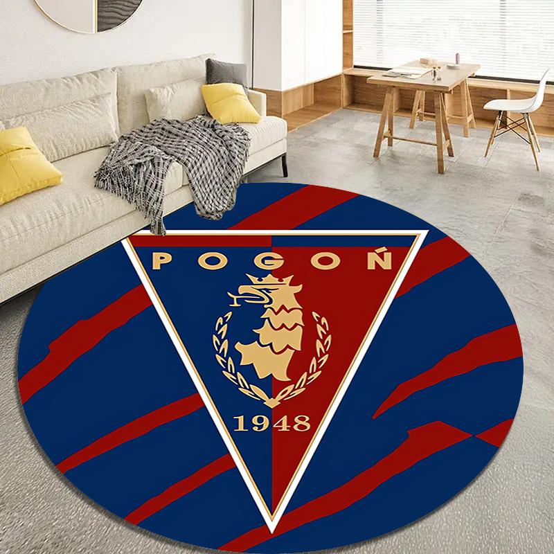 

Mks Pogoń Szczecin Cool Round Area Rug,Carpet Rug for Living Room Bedroom Sofa Playroom Decor,Non-slip Floor Mat Q0026 80cmx80cm