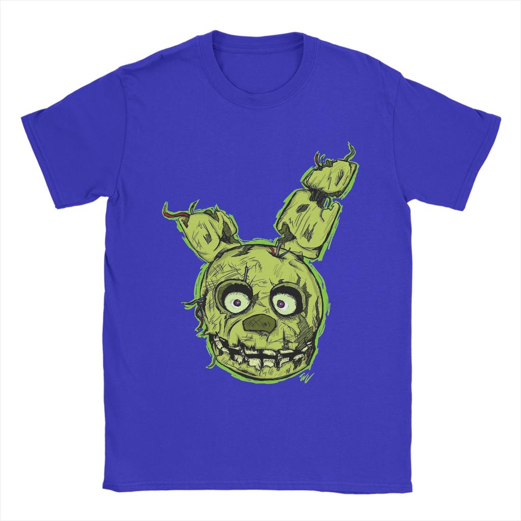 FNAF Springtrap  Five Nights At Freddys Men T Shirts  Creative Tees Short Sleeve Round Neck TShirt 100 Cotton Printed Tops