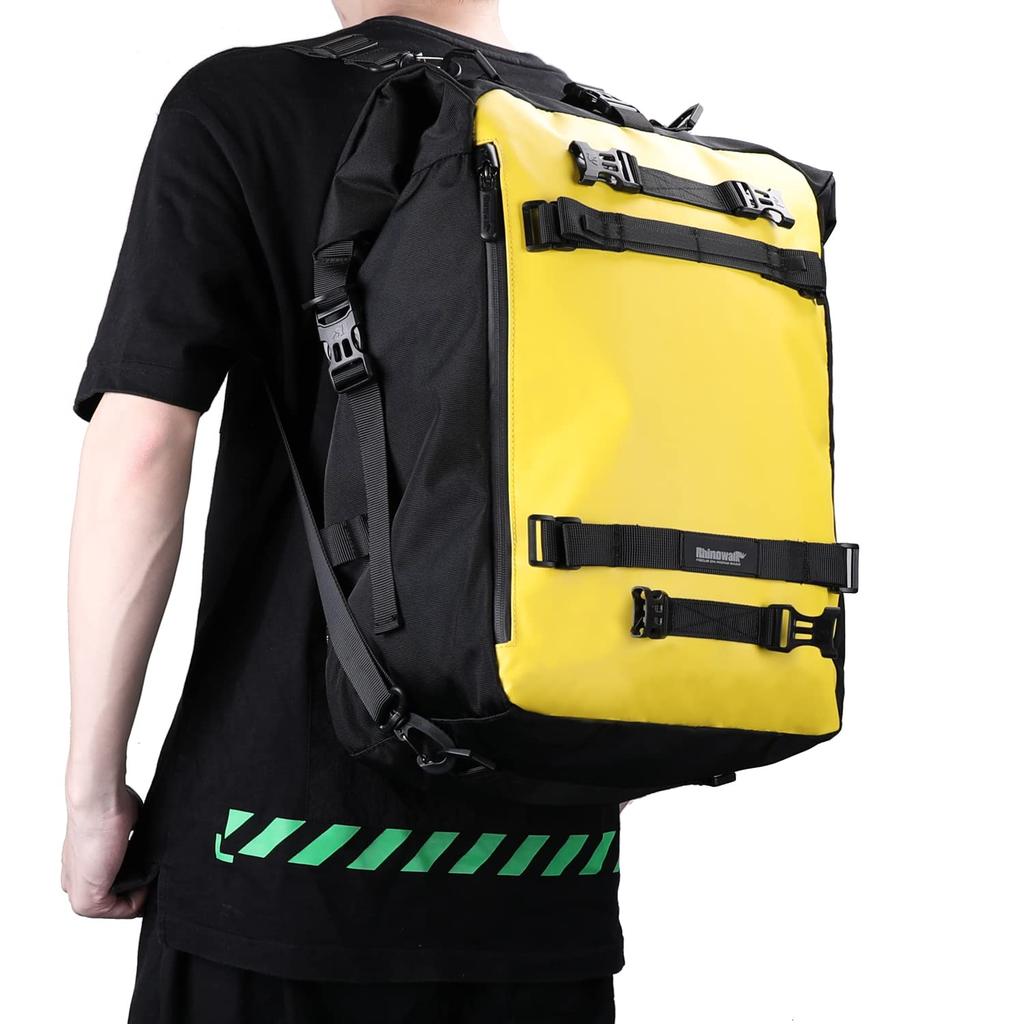 RHINOWALK Motorcycle Seat Bag, Waterproof, Touring Bag, Modular Moto Pack, 6.6 Gal (20 L)