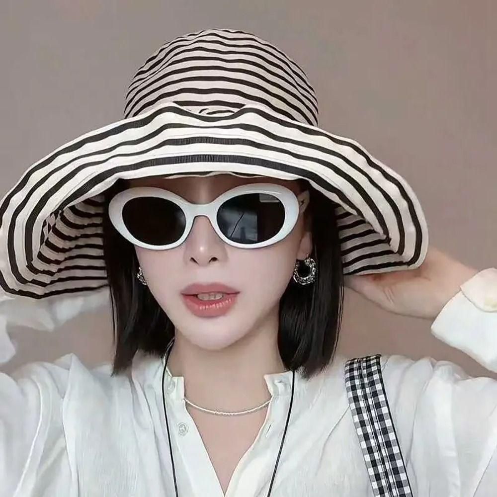 1Pcs Foldable Sun Cap Sunproof Sunscreen Basin Hat New Summer Hat  Women