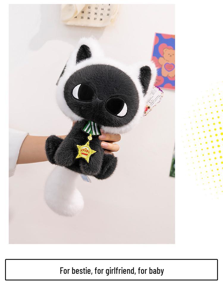 Kreslená kočka Měsíc Hvězda Plyšový polštář Hračka pro dívky