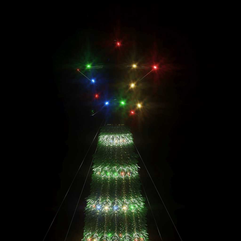 Vidaxl Stożkowa Choinka Z Lampek, 275 Kolorowych Led, 180 Cm