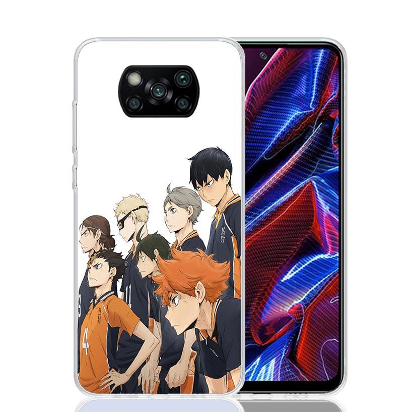 Haikyuu Oya Volleyball Anime Case Phone Cover for Xiaomi Poco X3 Nfc X5 X6 X7 X4 Gt F7 Ultra F6 F5 Pro F4 F3 M5S M5 M4 M3 5G Tre
